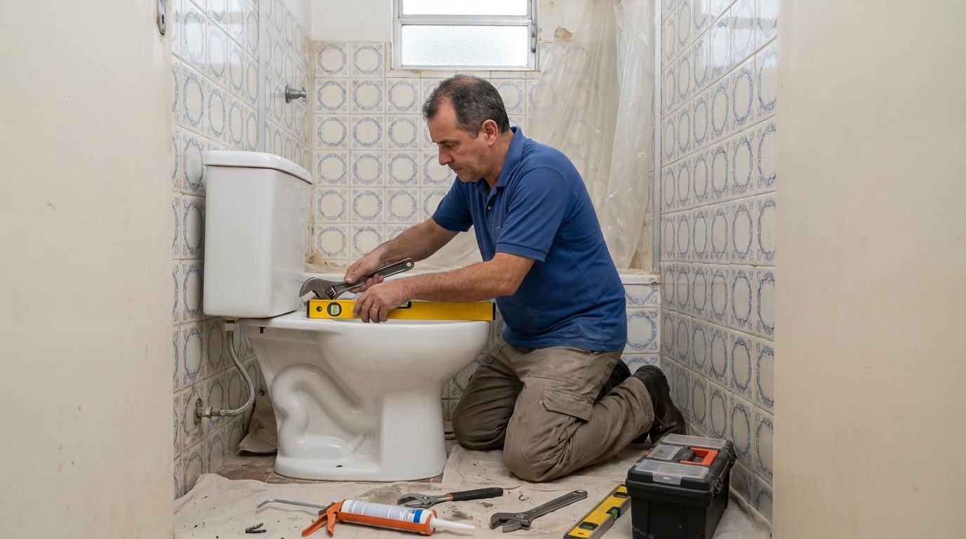Fixação de vaso sanitário em São Bernardo do Campo-SP
